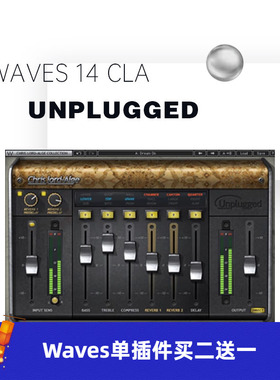WAVES16 CLA Unplugged 混响效果器修音调音音乐制作插件