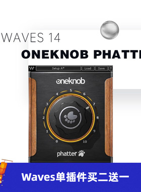 WAVES16 OneKnob Phatter低音增强器音乐制作编曲效果器修音插件