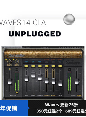 WAVES16 CLA Unplugged 混响效果器修音调音音乐制作插件