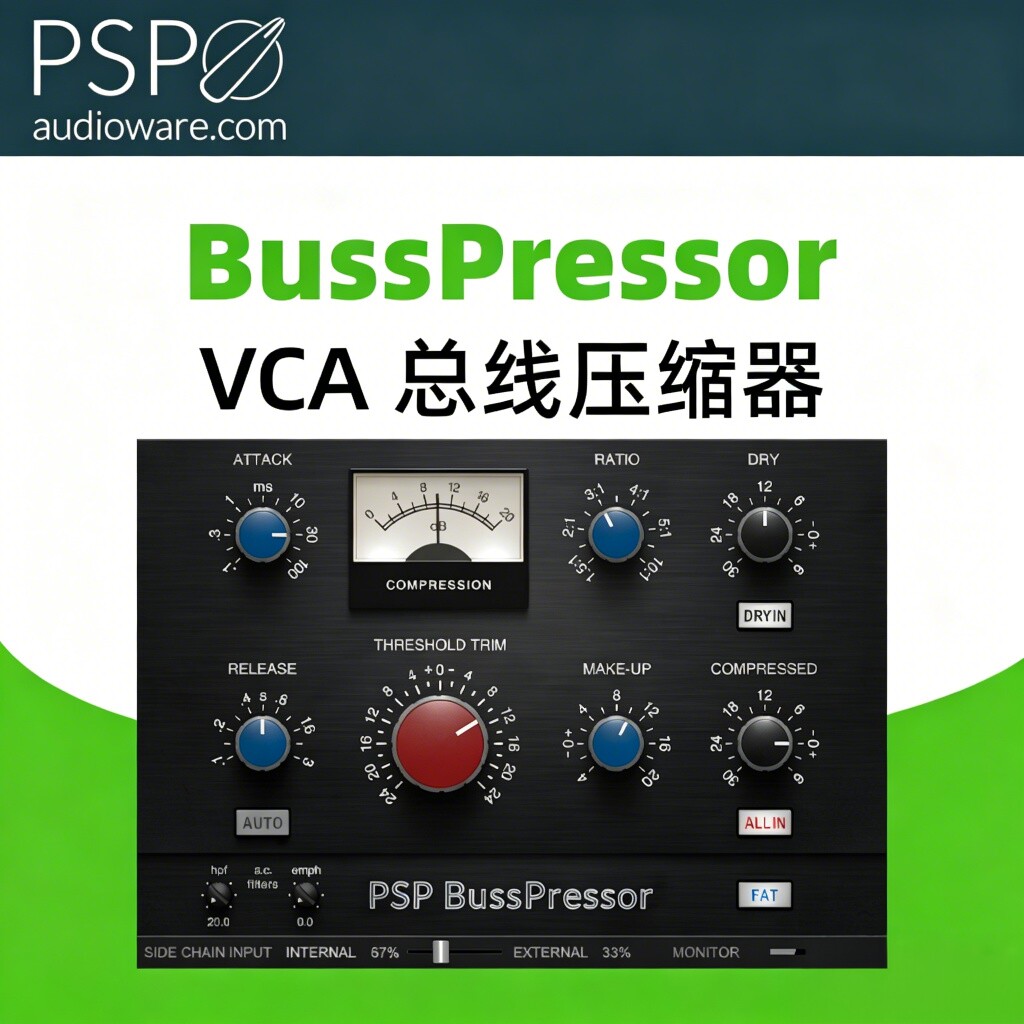 PSP Audioware BussPerssor 总线压缩器VCA压缩器粘合压缩正版