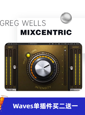 WAVES16 Greg Wells MixCentric母带处理插件混音修音效果器