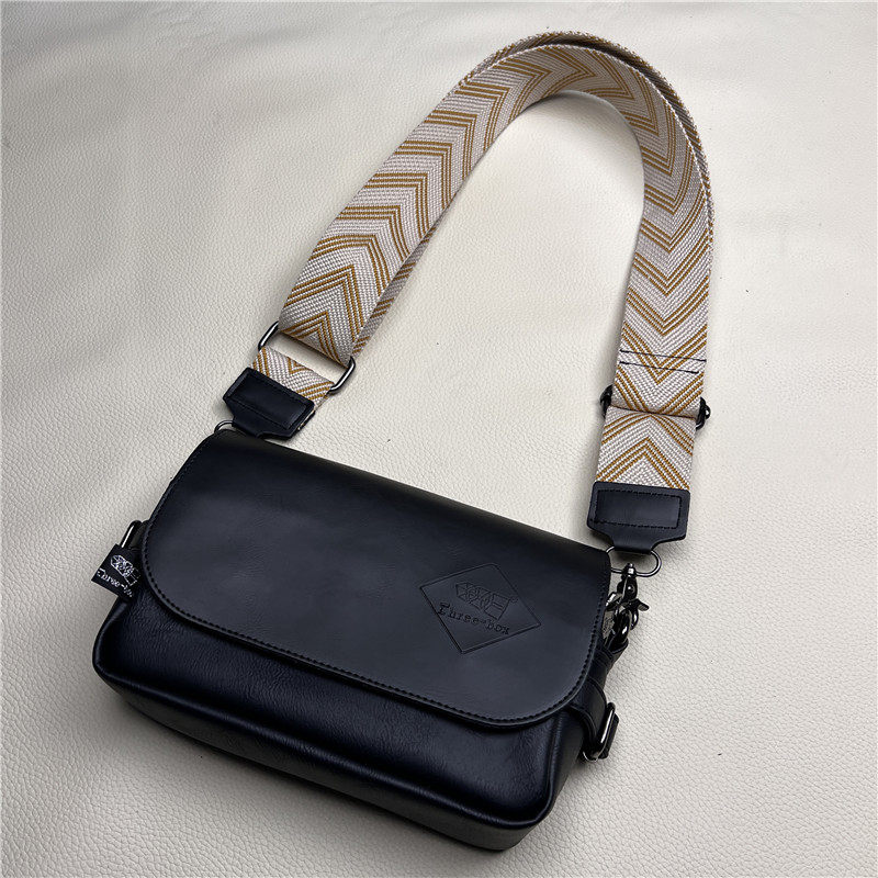 三盒子单肩斜挎潮男女百搭小背包