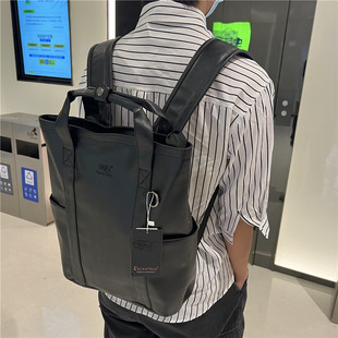 2025新款 双肩包日韩女通勤学生背包学院风旅行书包 三盒子潮牌男士