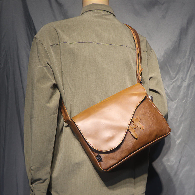 threebox潮牌韩国男士单肩包休闲复古男女斜挎书包日系机车邮差包,箱包皮具/热销女包/男包,男士包袋,淘宝优惠券,粉丝福利购,淘宝优惠卷