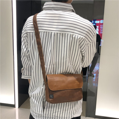 三盒子单肩斜挎包PU运动日韩男包