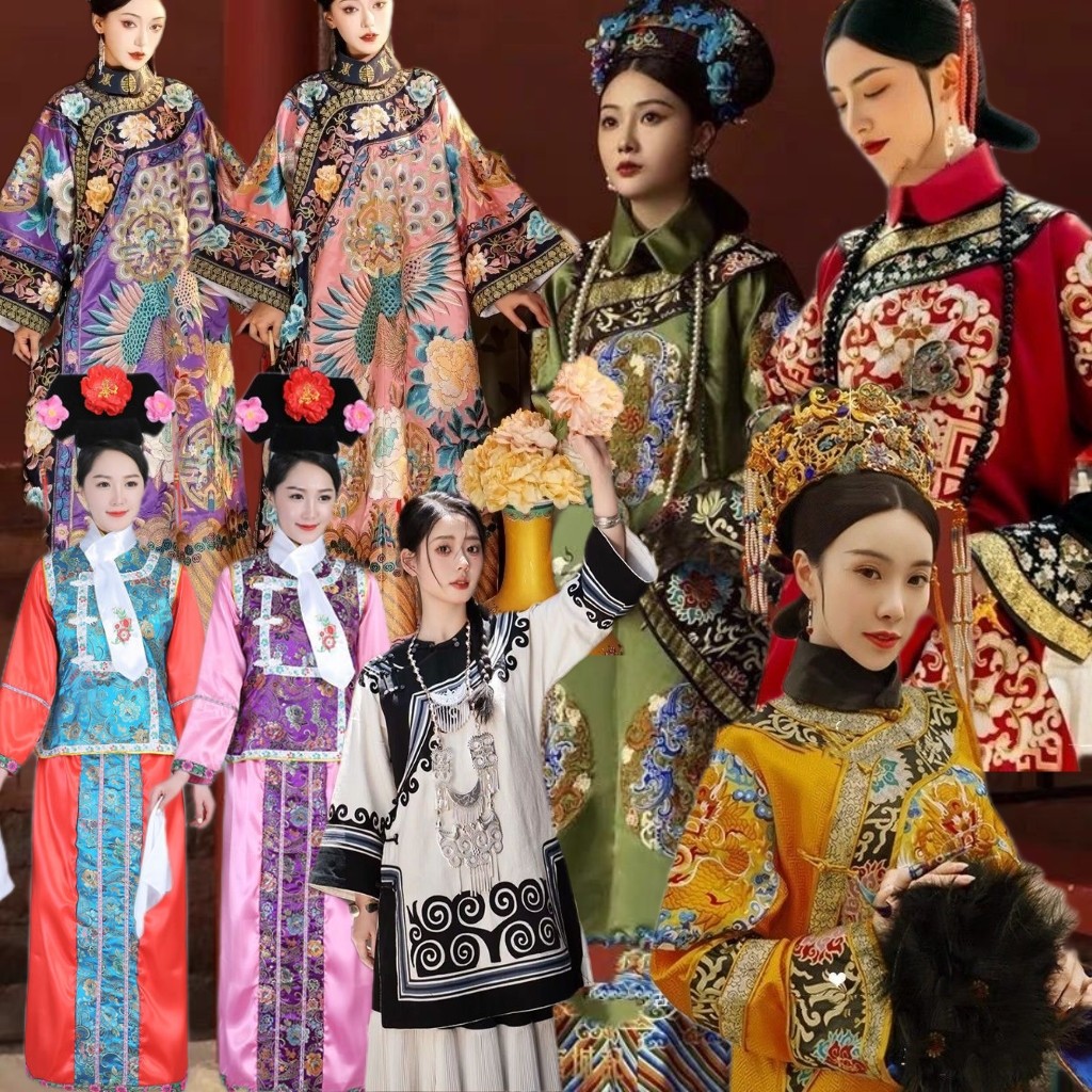 出租赁清朝格格服装故宫拍照满族皇后娘娘慈禧太后旗苗族服装旅游