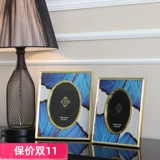Синяя изысканная фоторамка с бабочкой для кровати, 6 дюймов, 7 дюймов, подарок на день рождения