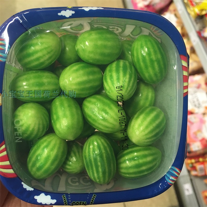 5盒荷兰直邮包邮包税Uggo西瓜口香糖甜酸水果糖造型逼真好吃好看