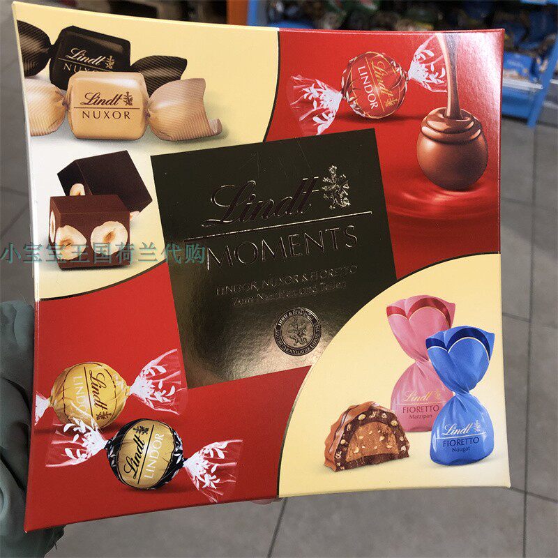 2盒荷兰直邮包邮包税Lindt Moments美味精选瑞士莲时刻巧克力