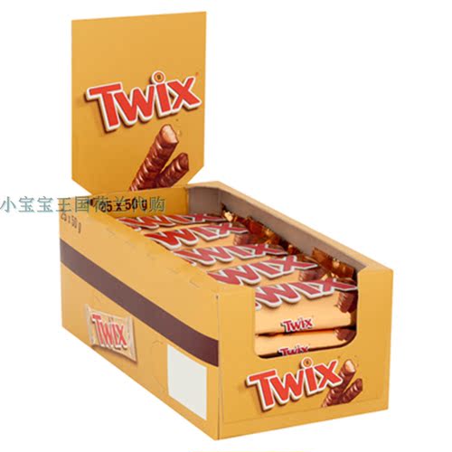 1盒荷兰直邮包邮包税Twix 香脆饼干美味焦糖奶油牛奶巧克力的组合