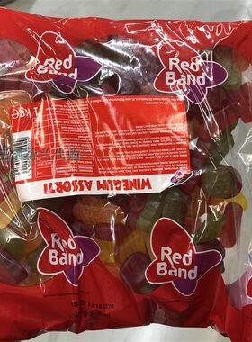 2袋荷兰直邮包邮包税Red Band 红带美味各种口味水果软糖老少皆宜