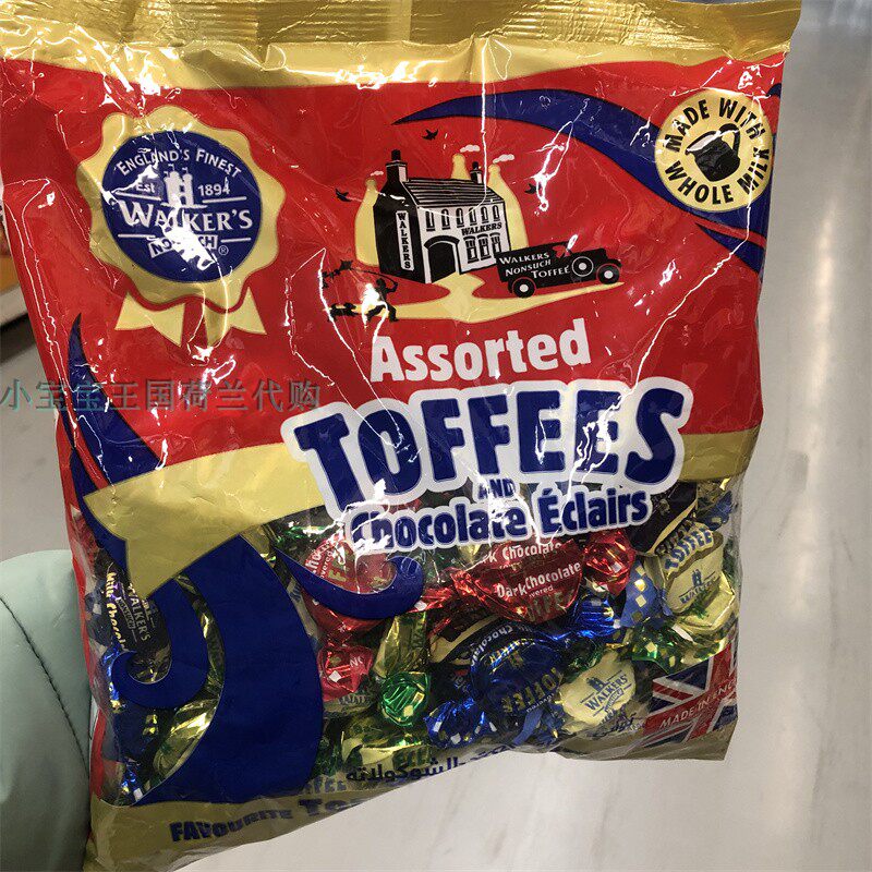 1袋荷兰直邮包邮包税Walkers Assorted Toffees美味的太妃糖