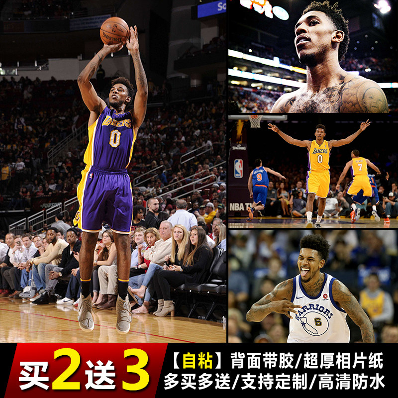 尼克杨海报nba篮球明星湖人队画报宿舍寝室贴纸壁纸床头装饰画