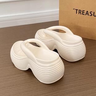 2026新款9cm增高高级感EVA厚底拖鞋人字拖女款时尚百搭凉拖