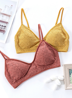 有致夏法式三角杯超薄真丝薄款无钢圈文胸小胸显胸小内衣女Fimage