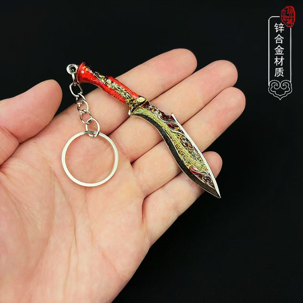 三角洲武器周边迷你挽歌尼泊尔钥匙扣挂件合金金属摆件书包吊坠
