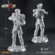 三角洲周边3D打印威龙凌霄戍卫虎蹲炮版 塑料模型桌面摆件道具16CM