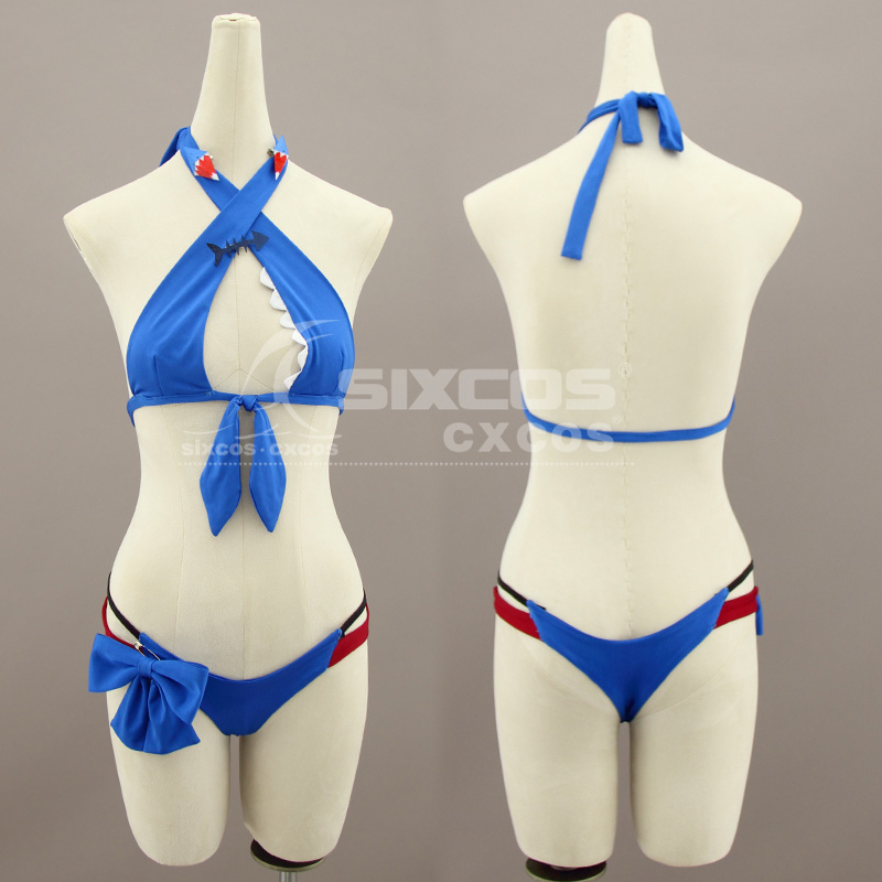 噶呜古拉 鲨鱼少女COS服装定做 Gawr Gura がうる ぐらCOSPLAY