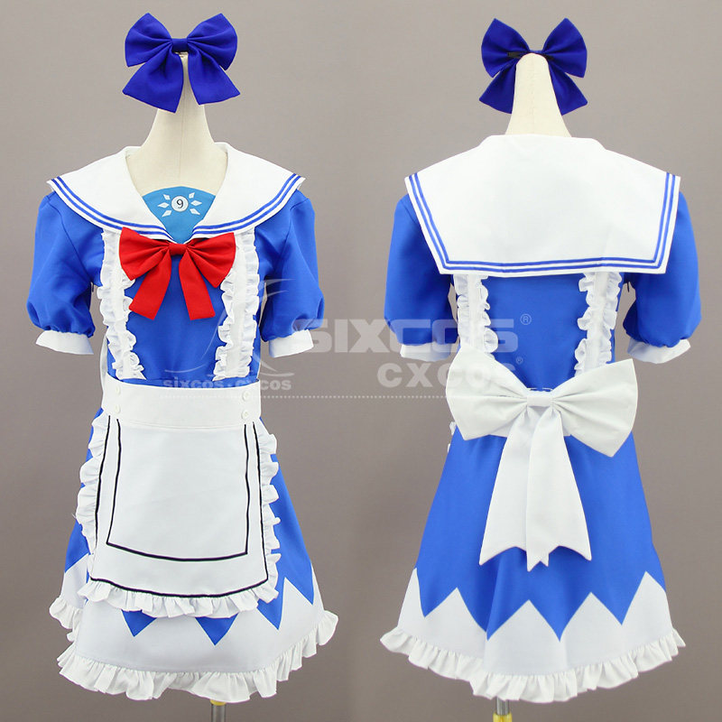 东方Project 同人 东方天空璋 琪露诺 COS服装定做 チルノ Cirno