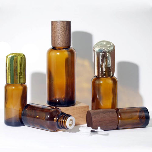 木盖茶色精油瓶 10ml15ml20ml30ml50ml100ml 棕色玻璃精油分装瓶