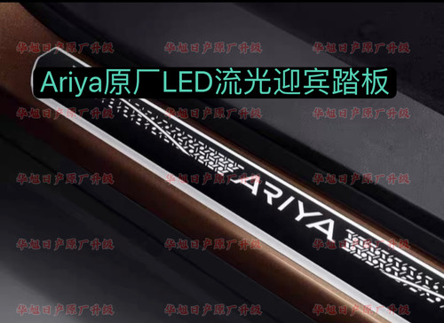 Ariya原厂LED迎宾踏板艾睿雅原厂流光LED迎宾踏板ariya踏板led