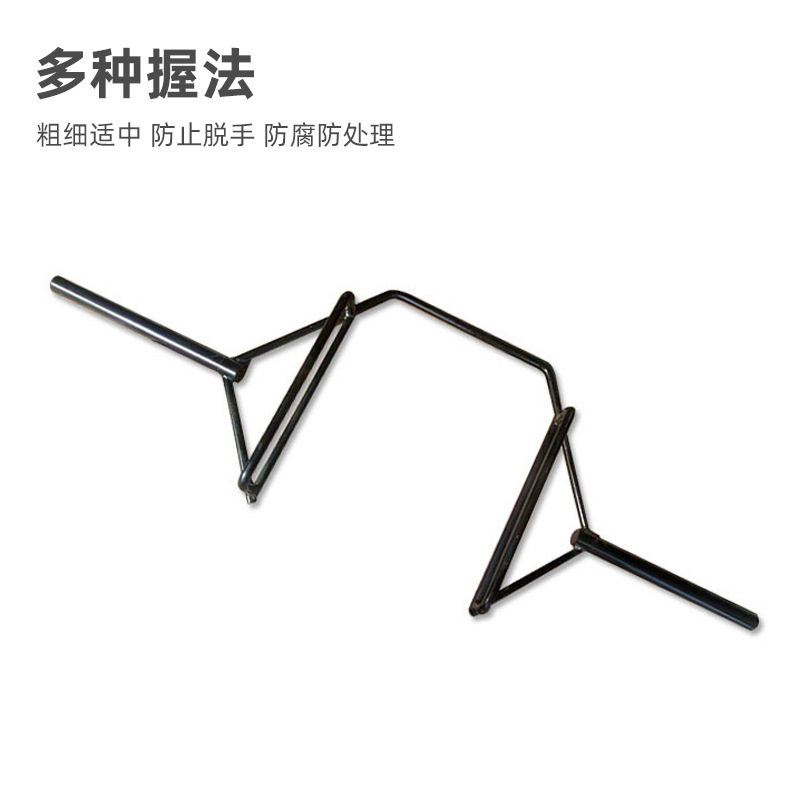 大环形硬拉杆奥杆健身房六角杠铃杆家用耸肩环型杆健身器材硬拉杆