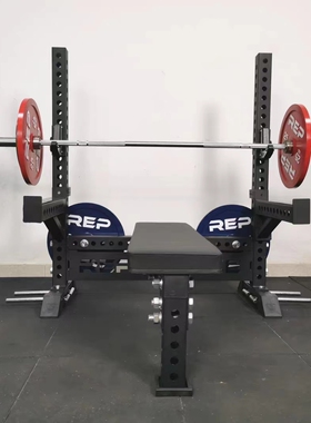 REPFORCE 器材多功能商用卧推架 举重床 (75MM方管 壁厚3MM)