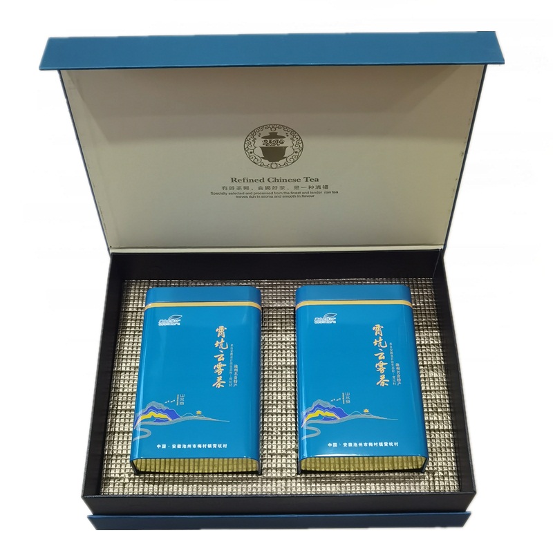 雾中香绿茶池州市霄坑茶叶2023雨前高山野生茶400克礼盒装包邮