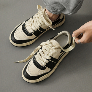 子男夏季 低帮潮牌小众设计板鞋 休闲运动鞋 百搭真皮潮鞋 2026新款 鞋