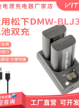 DMW-BLJ31 GK相机电池适用于松下DC- S1 S1R S1H 双卡座USB充电器