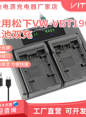 VW-VBT190电池USB双充充电器松下W850 V110 VX870 VX980 W580摄像