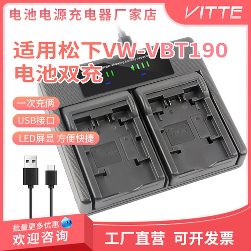 VW-VBT190电池USB双充充电器
