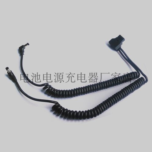 D-TAP B口转DC5.5一分二 BMCC BMPC监视器 LED摄像灯电源供电线