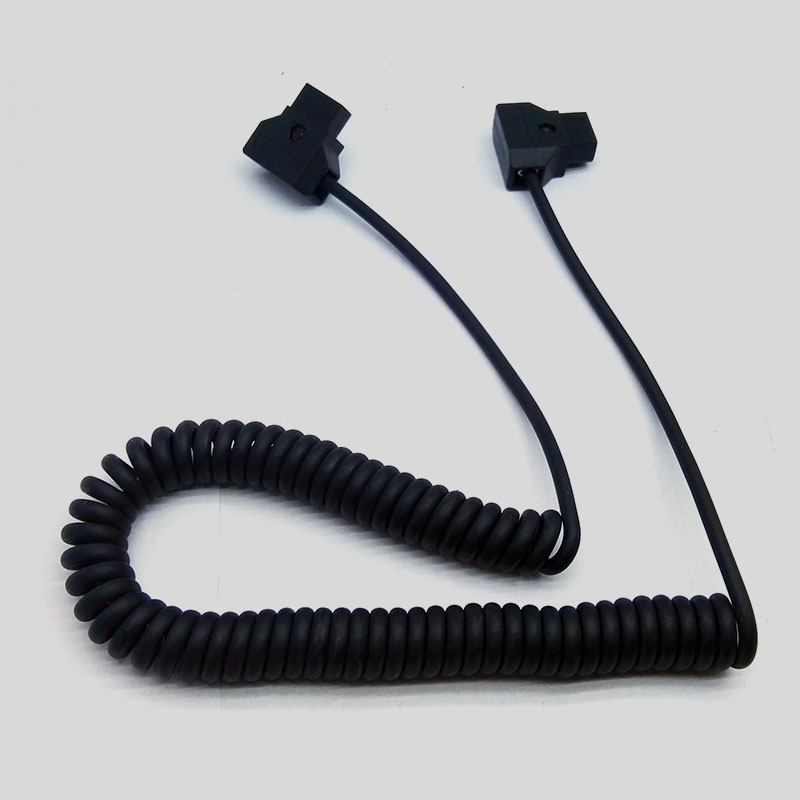 正品相机电源线D-TAP B型公头转公头弹簧线 安东相机dtap弹弓PU线