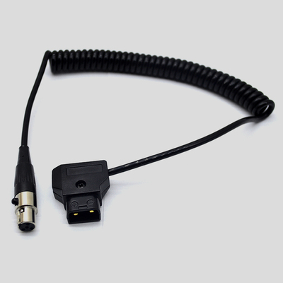 TVlogic监视器电源线，D-TAP针转nimi卡农四针。弹簧线40CM