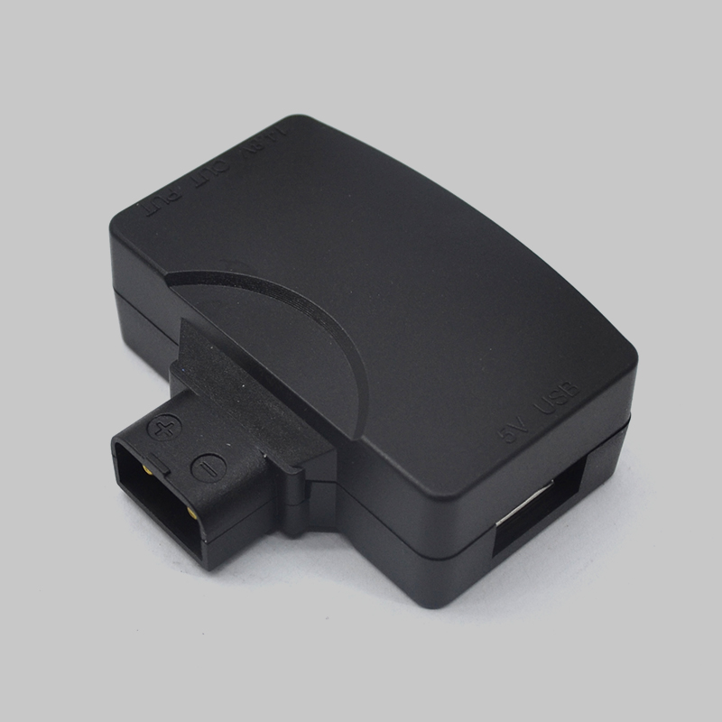 摄影机后挂电池插口转换器，V口转USD，B口公转B口母，摄影线材