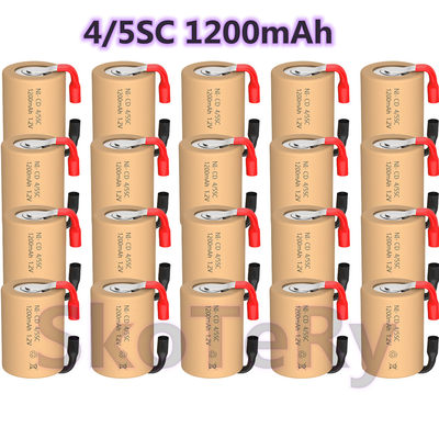 电池镍镉4/5SC Ni-Cd SC 1200mAh1.2V 10C放电5分4SC 电动电池SC