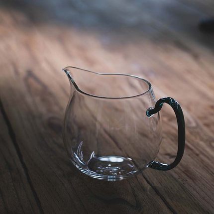 高档玻璃公道杯茶海加厚耐热茶漏公杯透明茶杯网红分茶器功夫茶具