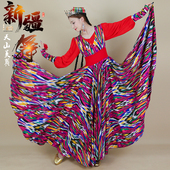 新款 新疆舞演出服高定款 女士连衣裙720大摆裙维吾尔族舞台表演裙