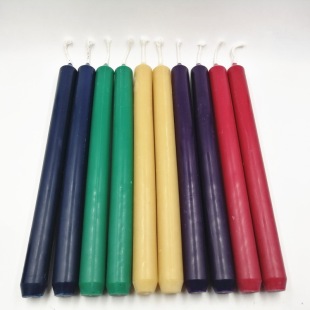 Candles Pole Beeswax Natural Pure Cotton Colors Wicks DIY