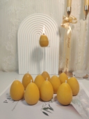 蜂蜡蜡烛 瑜伽冥想华德福餐桌美学酒店宴会家居净化赋能 蛋形蜡烛