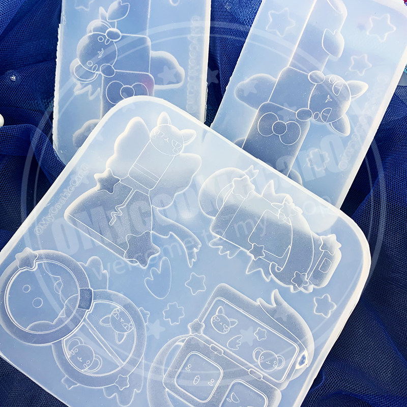 mycookiecan魔卡少女樱 超可爱口红diy 小可斯比透明硅胶模具