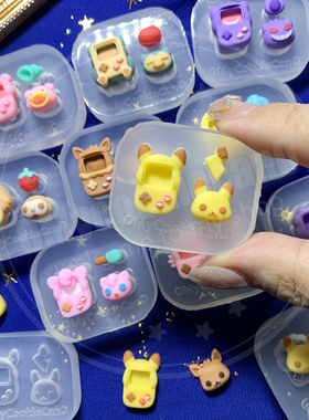 超可爱！宝可梦Pokemon迷你游戏机gameboy流沙游戏机硅胶模具[01]