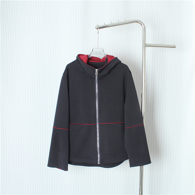 美式爆款太空棉连帽拉链卫衣衫