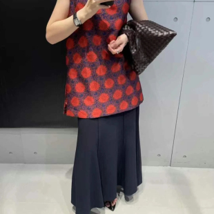 新中式马甲背心连衣裙女欧货2025年夏新款复古国风提花旗袍中长裙