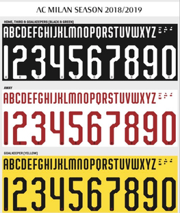 kitsbox实店正品18/19/20AC米兰主场印字号伊布因扎吉卡卡特奥