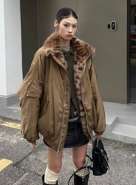 新白时尚外套90潮流大毛领新款羽绒服56191国标羽绒冬季鸭绒2025