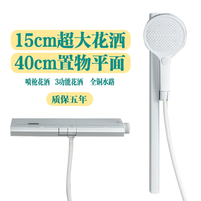 汉斯境雨般15cm超大花洒套装冷热