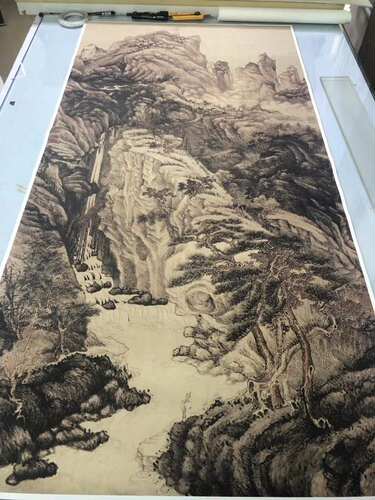 沈周装饰画沈周庐山高图