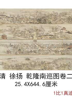 徐扬国画乾隆南巡字画装饰画